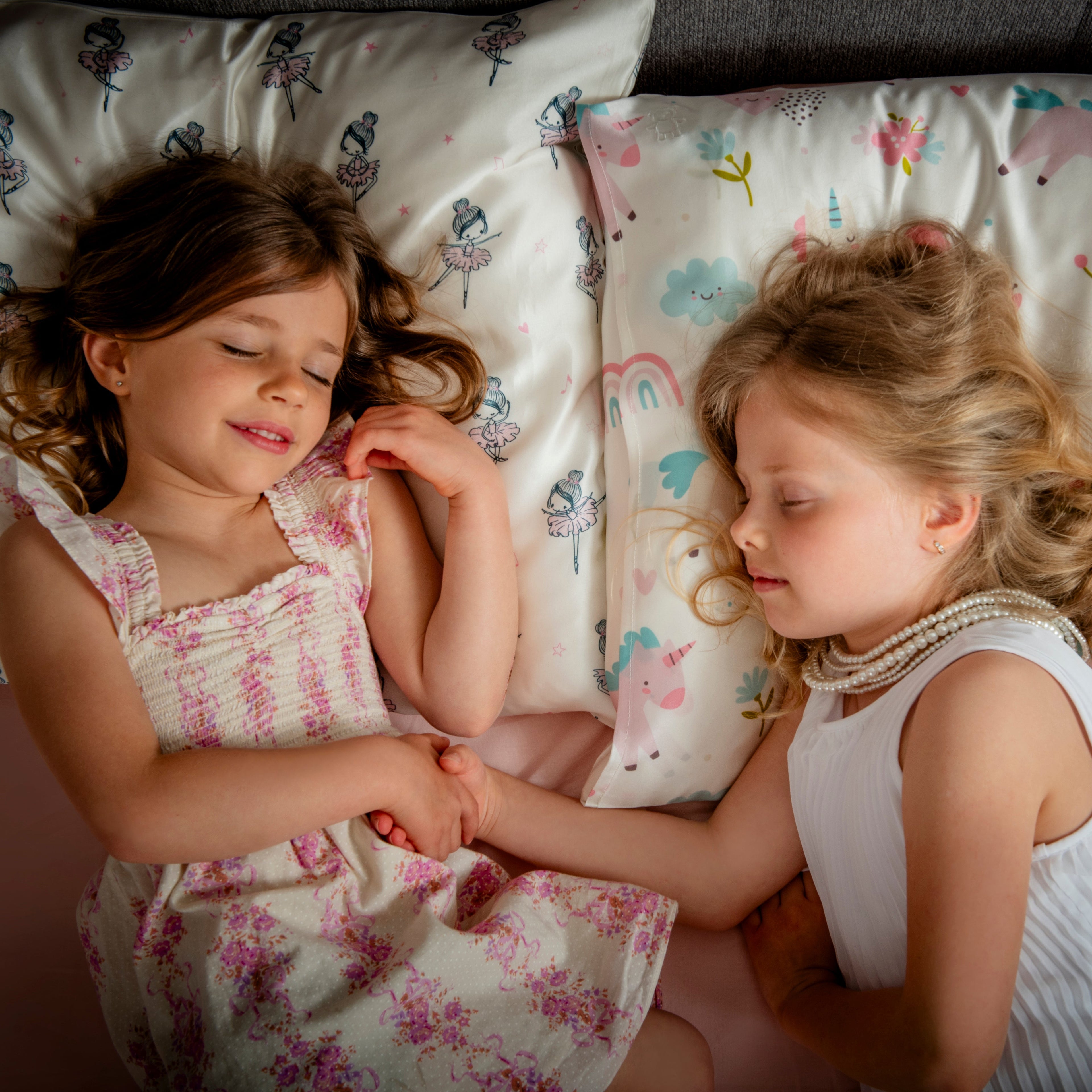 SIBLING SET -  2 SILK PILLOWCASES