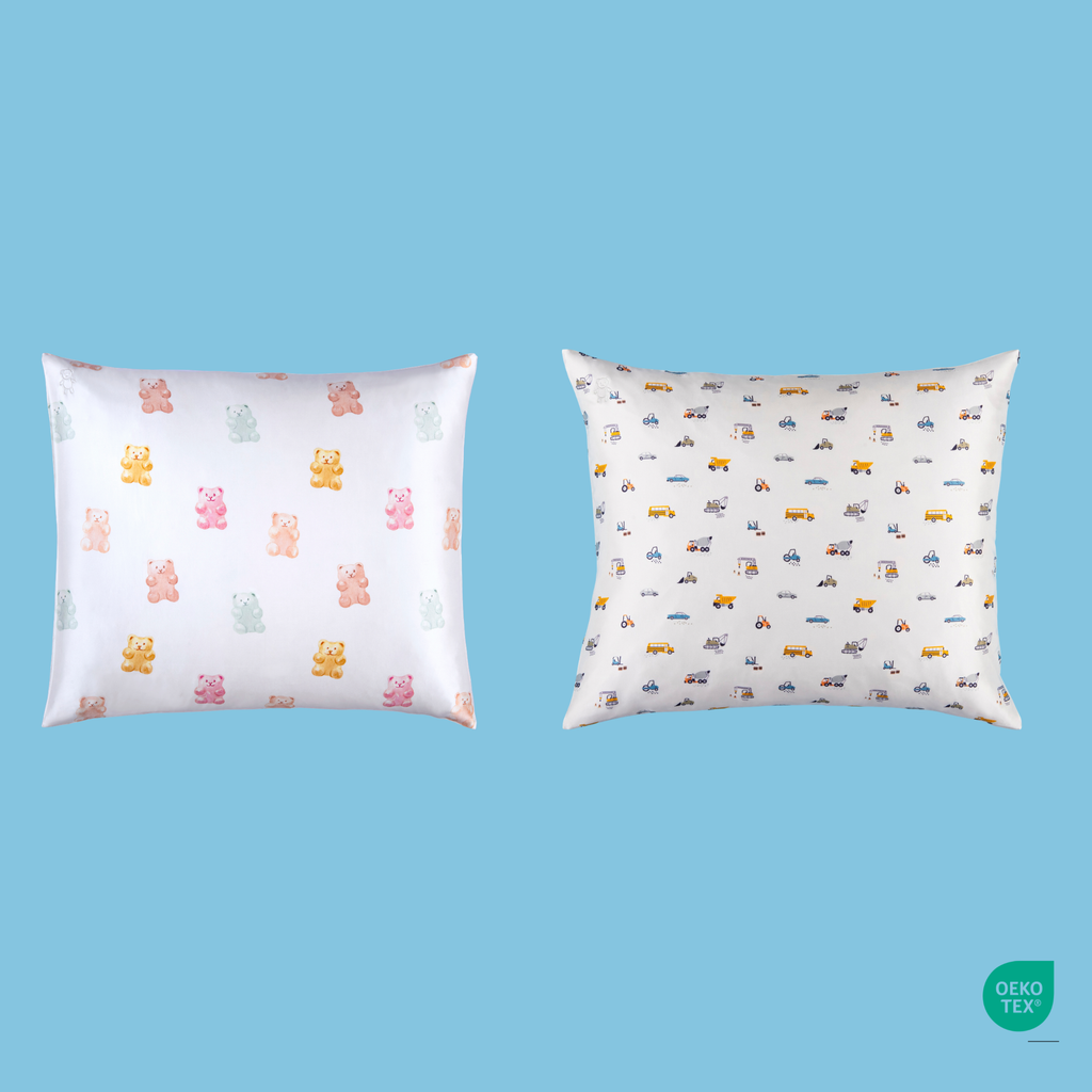 SIBLING SET -  2 SILK PILLOWCASES