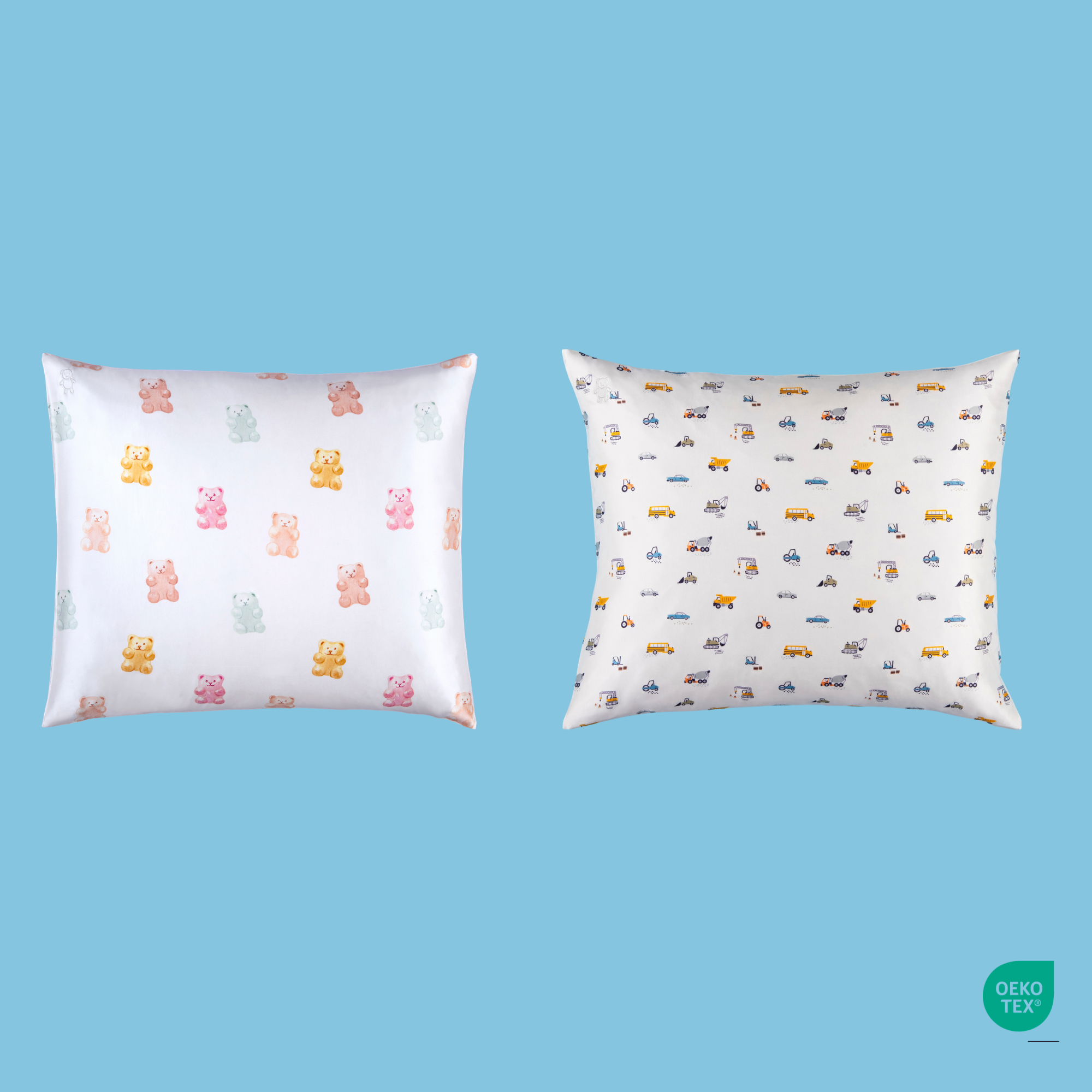 SIBLING SET -  2 SILK PILLOWCASES